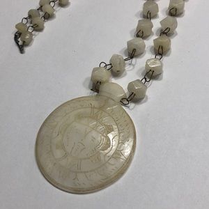 Antique quartz Tibetan beaded necklace